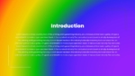 Free Rainbow Gradient PowerPoint Introduction Template