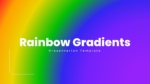 Free Rainbow Gradient PowerPoint Template