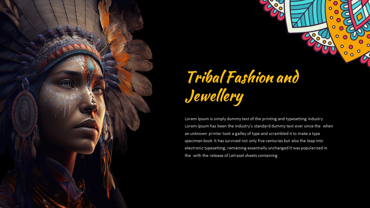 Free Tribal Colorful Pattern Theme Powerpoint Google Slides Template Free Tribal Colorful Pattern Theme Powerpoint Google Slides Template