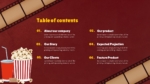 Movie Background Table Of Content Template