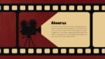 Movie Theme About Us PowerPoint Template