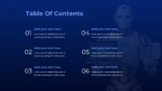 PowerPoint Robot Theme Table Of Content Slide