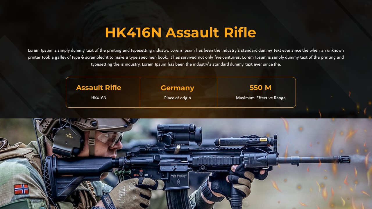 Rifle PowerPoint Template