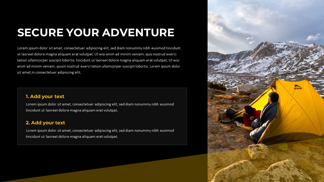 Secure Your Adventure Ppt