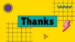 Thank you slide for 90s Vibes Instagram planner ppt