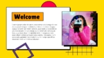 Welcome slide 90s Vibes Instagram Planner ppt