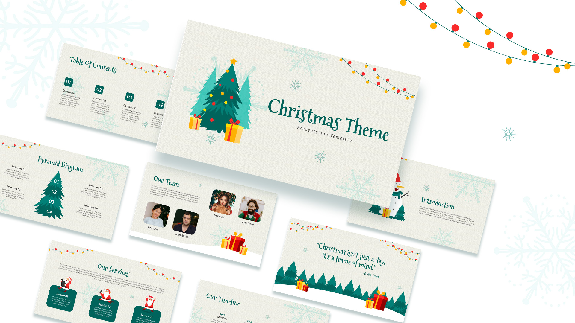 Christmas PowerPoint Theme Background Template SlideKit Christmas PowerPoint Theme Background Template SlideKit