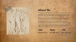 About Us Slide for Renaissance Drawing Presentation