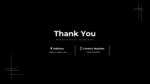 Black Theme Thank You PPT Template