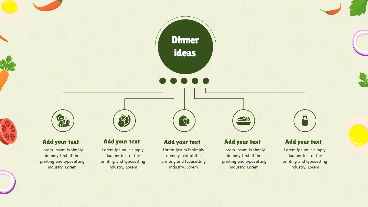 Dinner Ideas PowerPoint Template