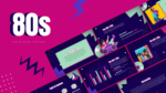 Free 80s Retro PowerPoint and Google Slides Template Cover Image