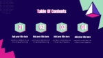 Free 80s Retro Table of Content PowerPoint and Google Slides Template