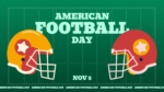Free American Football Day Presentation PowerPoint Template