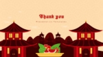 Free Chinese Theme Thank You PowerPoint Template