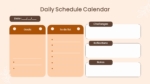 Free Daily Schedule Calendar In PowerPoint Template