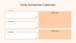 Free Daily Schedule Calendar PPT Slide