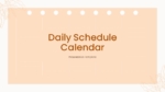 Free Daily Schedule Calendar Template For PowerPoint