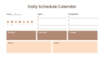 Free Daily Schedule Calendar Template Power Point