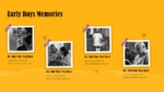 Free Early Days Memories Photo Album Powerpoint Slides