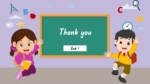 Free Education Theme Thank You PowerPoint Template