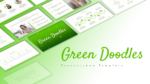 Free Green Doodle PowerPoint Template and Google Slides Featured Image