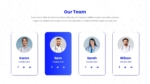Free Modern Scientific Design Our Team PPT Template