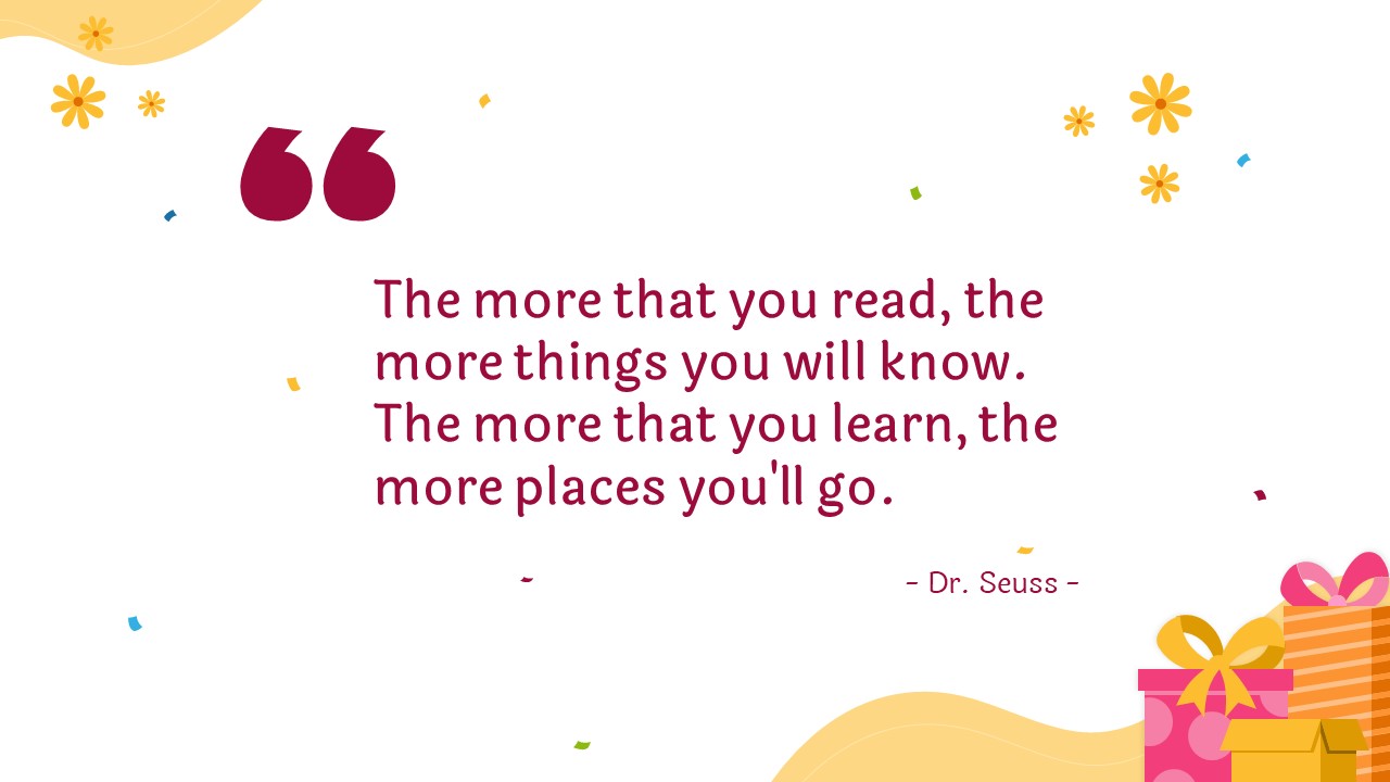 Fun Gift Quotes PPT Template Free Download