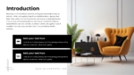 Furniture And Product Design Portfolio Introduction PPT Template and Google Slides