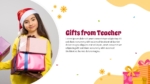 Gifts From Teacher Presentation Template For PowerPoint