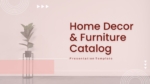 Home Décor & Furniture PowerPoint Catalog Template