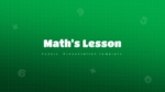 Math Lessons PowerPoint Presentation Templates