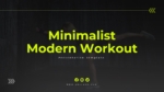 Minimalist Modern Workout PowerPoint Presentation Templates