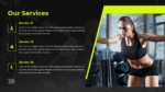 Our Services PowerPoint Template For Gym Presentation