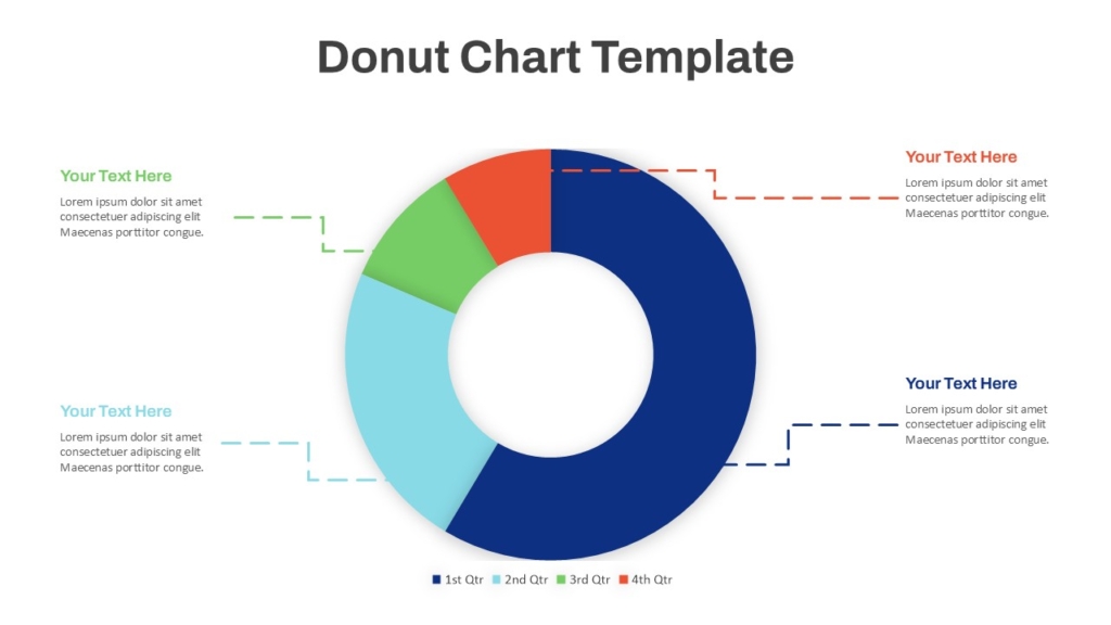 Simple Donut Chart PowerPoint Template