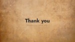 Thank You Vintage Theme Template For PowerPoint Presentation