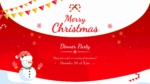 Christmas Dinner Party Invitation Free PPT Template and Google Slides