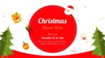Christmas Dinner Party Invitation PPT Template and Google Slides Free Download