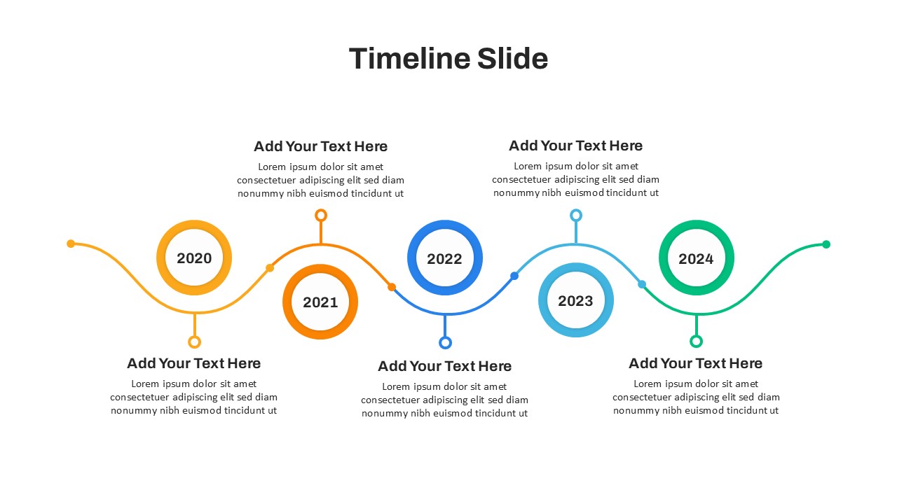 Company Timeline For PPT Template