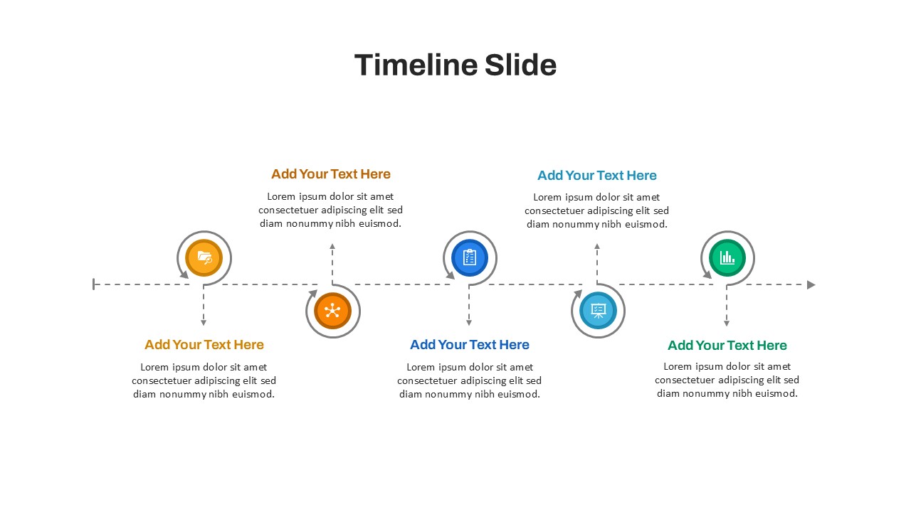 Company Timeline For PowerPoint Slide