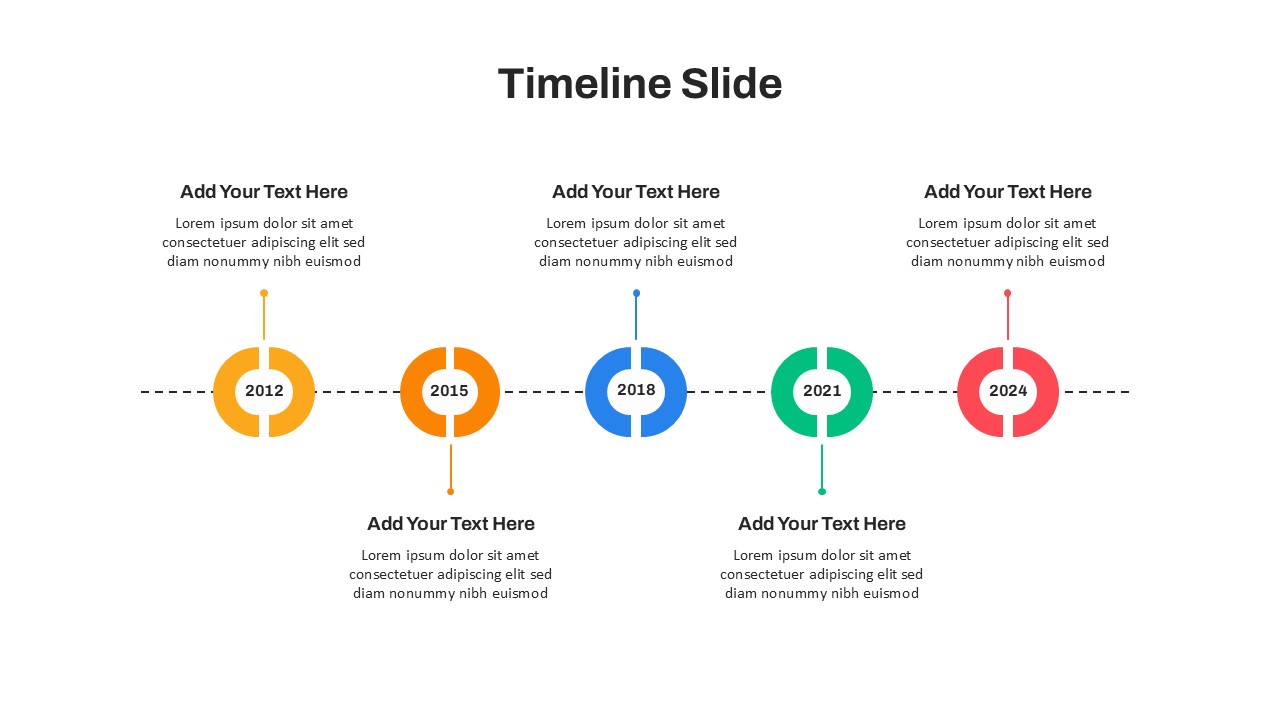 Company Timeline Slideshow Template
