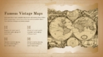 Famous Vintage Map PowerPoint Template