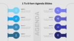 Free 1 to 8 Item Agenda Slide PowerPoint Template and Google Slides