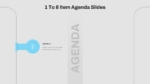 Free 1 to 8 PowerPoint Presentation Agenda Slide Template