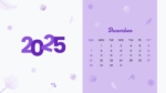 Free 2025 December Calendar Template For PowerPoint and Google Slides