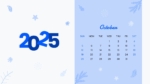 Free 2025 October Calendar Template For PowerPoint and Google Slides