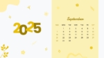 Free 2025 September Calendar Template For PowerPoint and Google Slides
