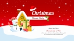 Free Christmas Dinner Party Invitation Template For PowerPoint and Google Slides