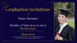 Free Editable Graduation Ceremony Invitation PowerPoint Template