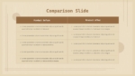 Free Minimalist Aesthetic Comparison Slide PPT Template