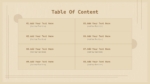 Free Simple Aesthetic Table Of Content PowerPoint Template and Google Slides